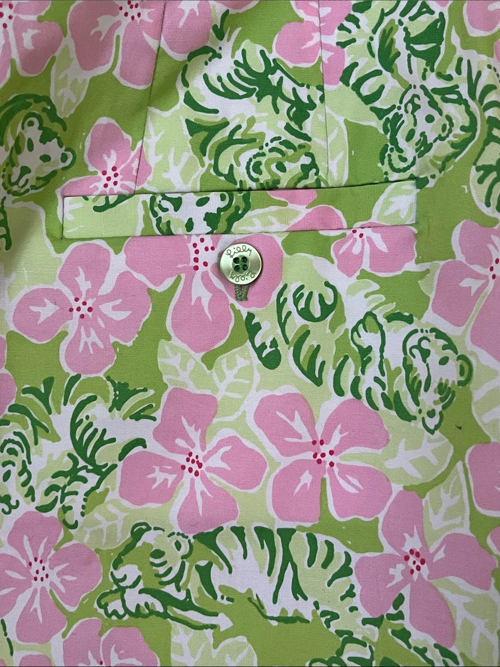 Lilly Pulitzer Skirt Island Pursuit Lime Kimilyn Stretch Size 4  NWT - Picture 5 of 11